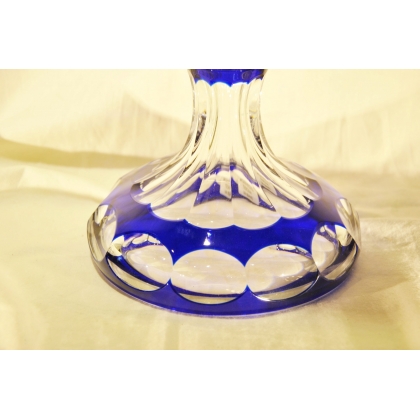  Vase "Raisins" en cristal cobalt sur  Moinat SA  - Antiquités décoration