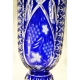 Vase "Raisins" en cristal cobalt