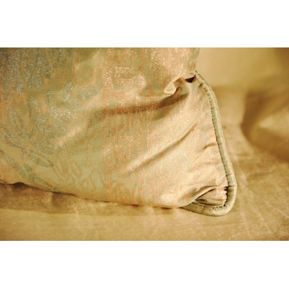 "Soleil" cushion in blue fabric at  Moinat SA  - Antiques and home décor