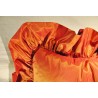 Red silk cushion with a frill at  Moinat SA  - Antiques and home décor