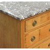  Commode Louis XVI. Dessus marbre gris. sur  Moinat SA  - Antiquités décoration