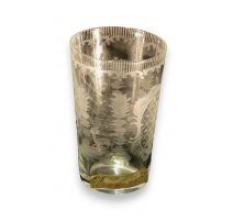 Verre en cristal décor chasse