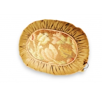 Lustre Empire en bronze doré et cristaux
