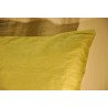 Green raw silk cushion at  Moinat SA  - Antiques and home décor