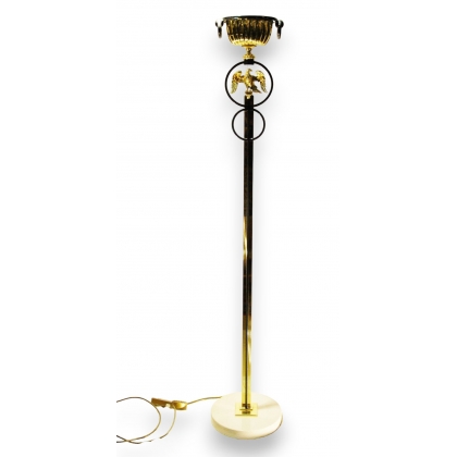  Lampe halogène "Aigle" en acier bruni sur  Moinat SA  - Antiquités décoration
