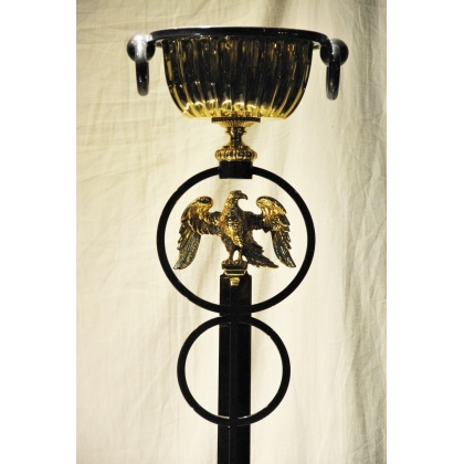  Lampe halogène "Aigle" en acier bruni sur  Moinat SA  - Antiquités décoration