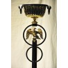  Lampe halogène "Aigle" en acier bruni sur  Moinat SA  - Antiquités décoration