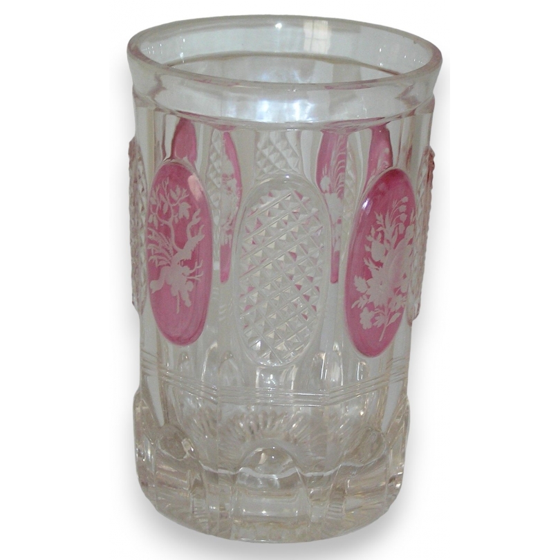  Verre bohême, en cristal taillé. Avec sur  Moinat SA  - Antiquités décoration
