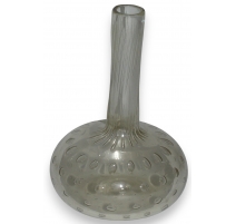 Vase soliflore, en verre soufflé. Signé