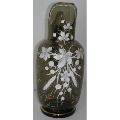 Jug with handle, 1900, in brown glass by  Moinat SA  - Antiques and home décor