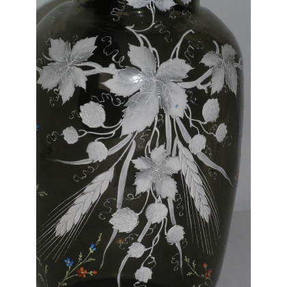 Jug with handle, 1900, in brown glass by  Moinat SA  - Antiques and home décor