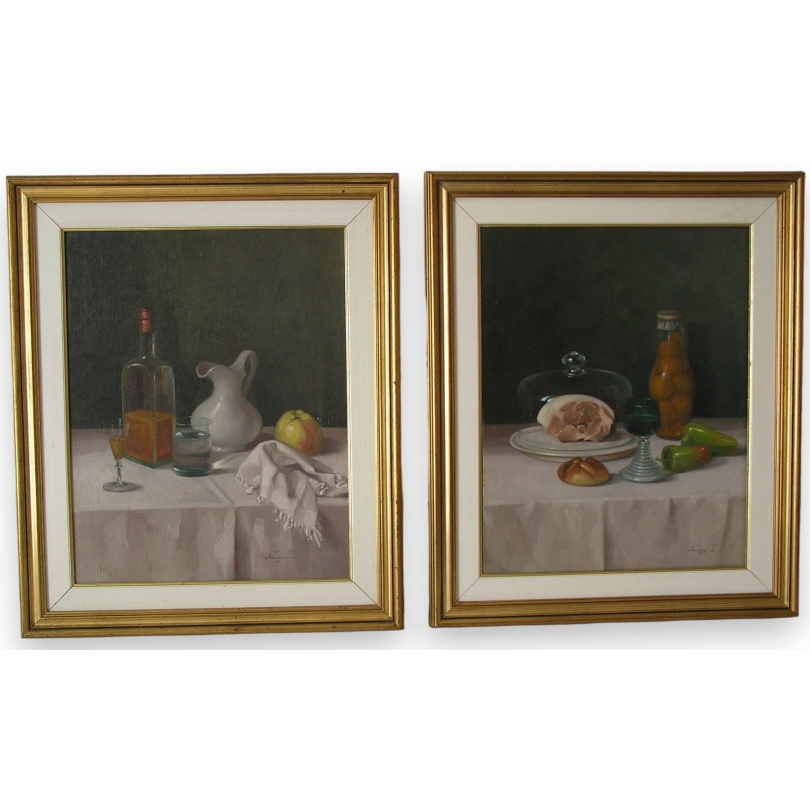 Paintings | Pair of ‘Still Life’ paintings, Moinat SA  – Antiques and home décor