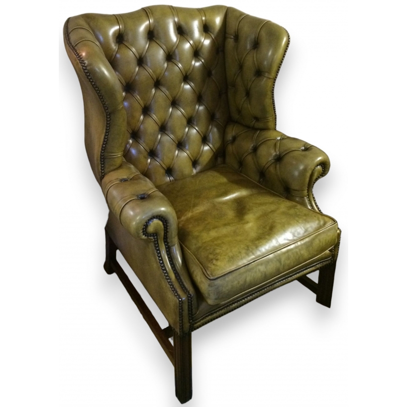 Fauteuil à oreilles "Chippendale" en