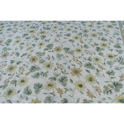 Yellow-green Aubusson rug, made of wool. Available from  Moinat SA  - Antiques and home décor