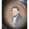  Miniature "Homme", datée 1824. sur  Moinat SA  - Antiquités décoration