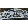 Banc \"Lierre\" en fonte d\'aluminium blanche