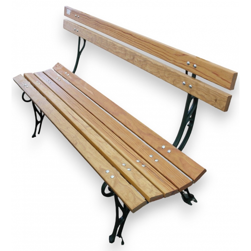 Banc \"Lorraine\" en fonte verte