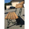 Banc \"Lorraine\" en fonte verte