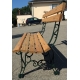 Banc "Lorraine" en fonte verte