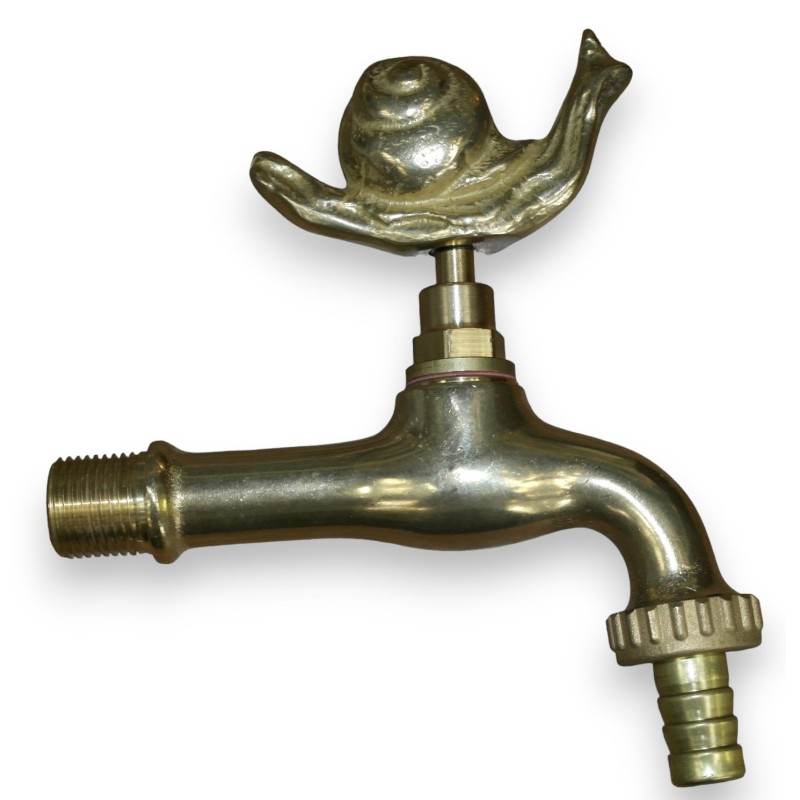"Escargot" tap in polished brass at  Moinat SA  - Antiques and home décor
