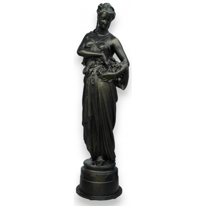  Statue "Argence" en fonte patine vieux sur  Moinat SA  - Antiquités décoration