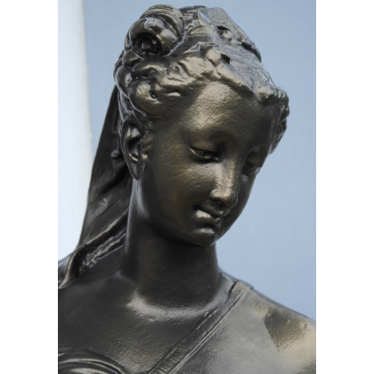  Statue "Argence" en fonte patine vieux sur  Moinat SA  - Antiquités décoration