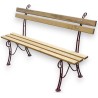 "Touraine" bench in cast aluminium at  Moinat SA  - Antiques and home décor