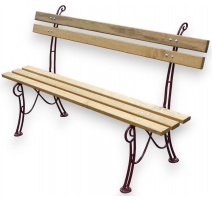 Banc "Touraine" en fonte d'aluminium