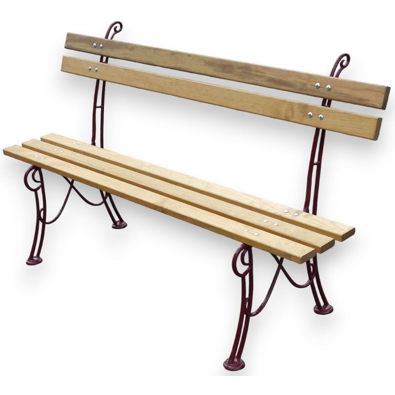Banc "Touraine" en fonte d'aluminium