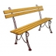 Banc "Touraine" en fonte d'aluminium