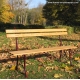 Banc "Touraine" en fonte d'aluminium