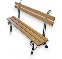 Banc "Touraine" en fonte d'aluminium