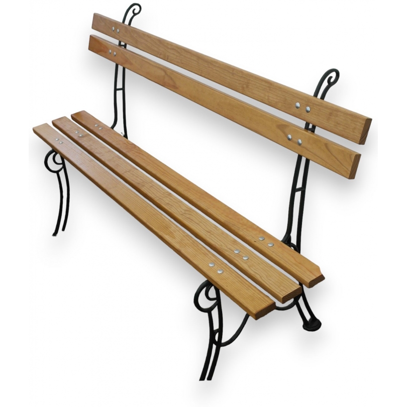 Banc "Touraine" en fonte d'aluminium