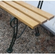 Banc "Touraine" en fonte d'aluminium