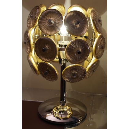"Star" table lamp in gold-coloured crystal at  Moinat SA  - Antiques and home décor