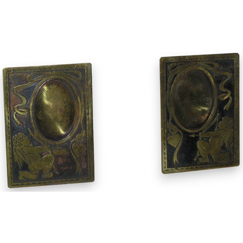 Paire de petits cadres "Amour" en