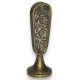 Sceau "HH" en bronze avec décor floral