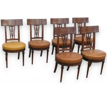 Suite de 6 chaises de style Directoire