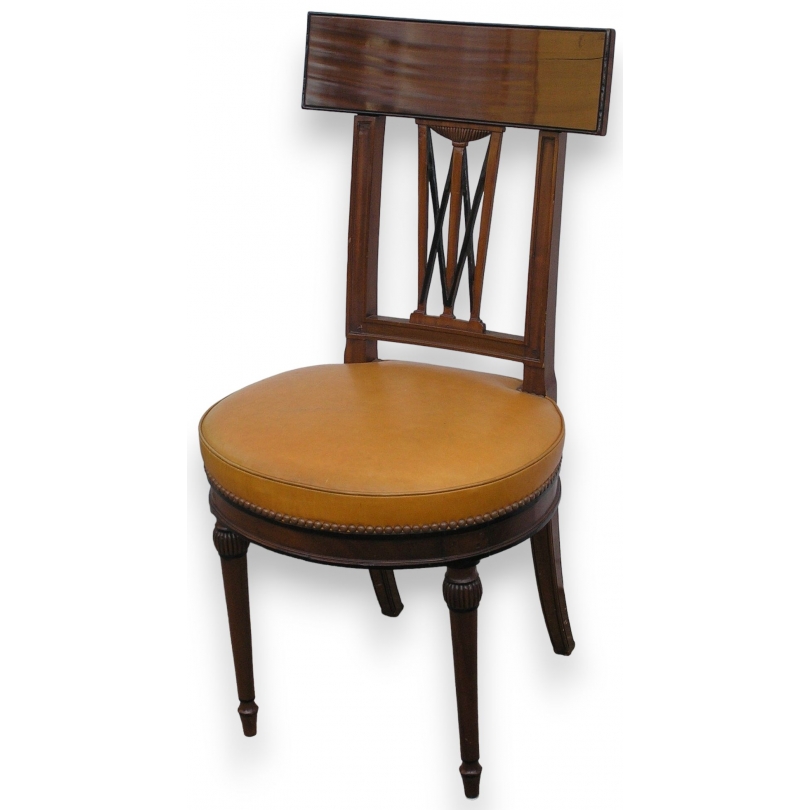 Directoire-style chair, in mahogany, from  Moinat SA  - Antiques and interior design
