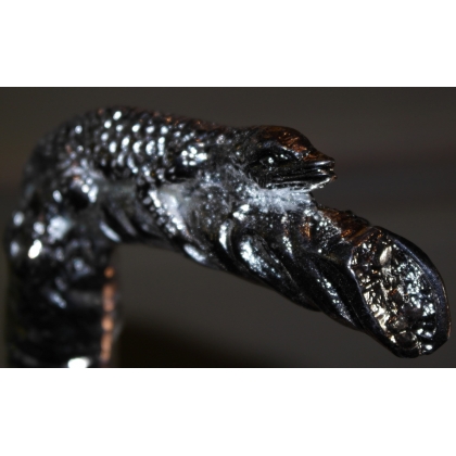  Canne avec pommeau argenté "Lézard" sur  Moinat SA  - Antiquités décoration