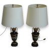  Paire de lampes en métal peint et sur  Moinat SA  - Antiquités décoration