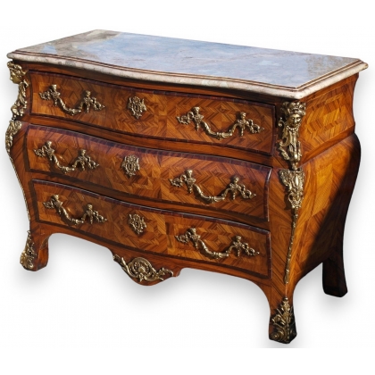  Commode style Régence en palissandre et sur  Moinat SA  - Antiquités décoration
