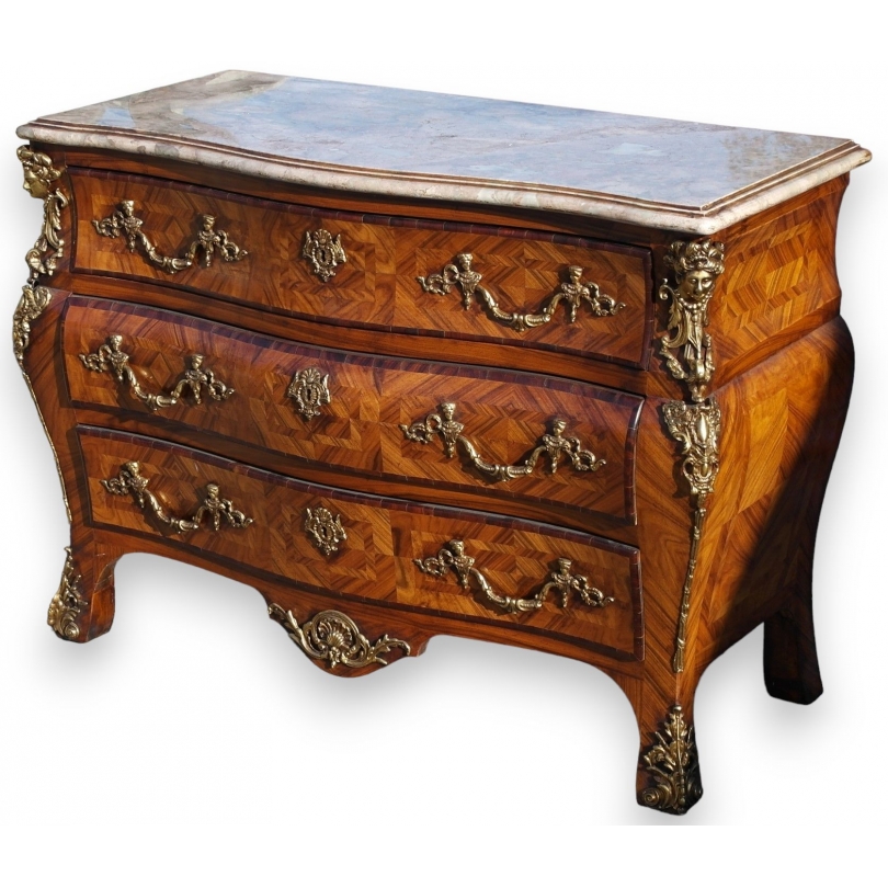  Commode style Régence en palissandre et sur  Moinat SA  - Antiquités décoration