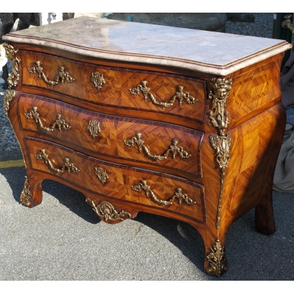  Commode style Régence en palissandre et sur  Moinat SA  - Antiquités décoration