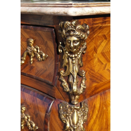  Commode style Régence en palissandre et sur  Moinat SA  - Antiquités décoration