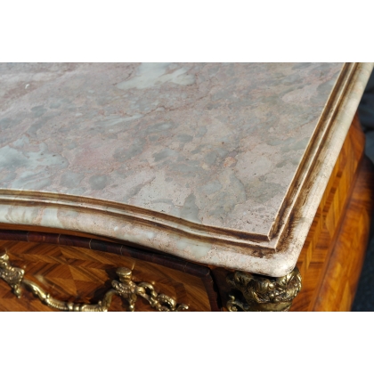  Commode style Régence en palissandre et sur  Moinat SA  - Antiquités décoration