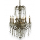 Chandelier "Grasse" à 6 lumières en fer