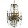 Chandelier "Grasse" à 6 lumières en fer