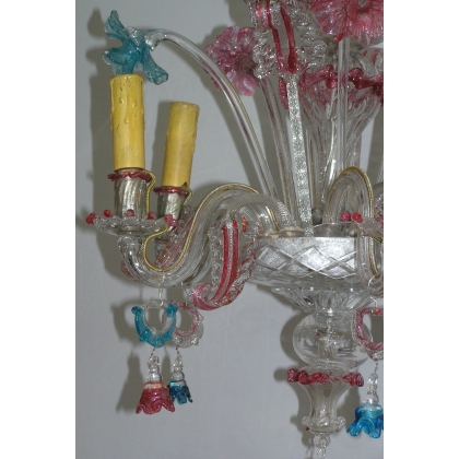 6-light Murano chandelier from Moinat SA – Antiques and home décor