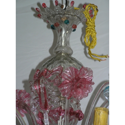 6-light Murano chandelier from Moinat SA – Antiques and home décor